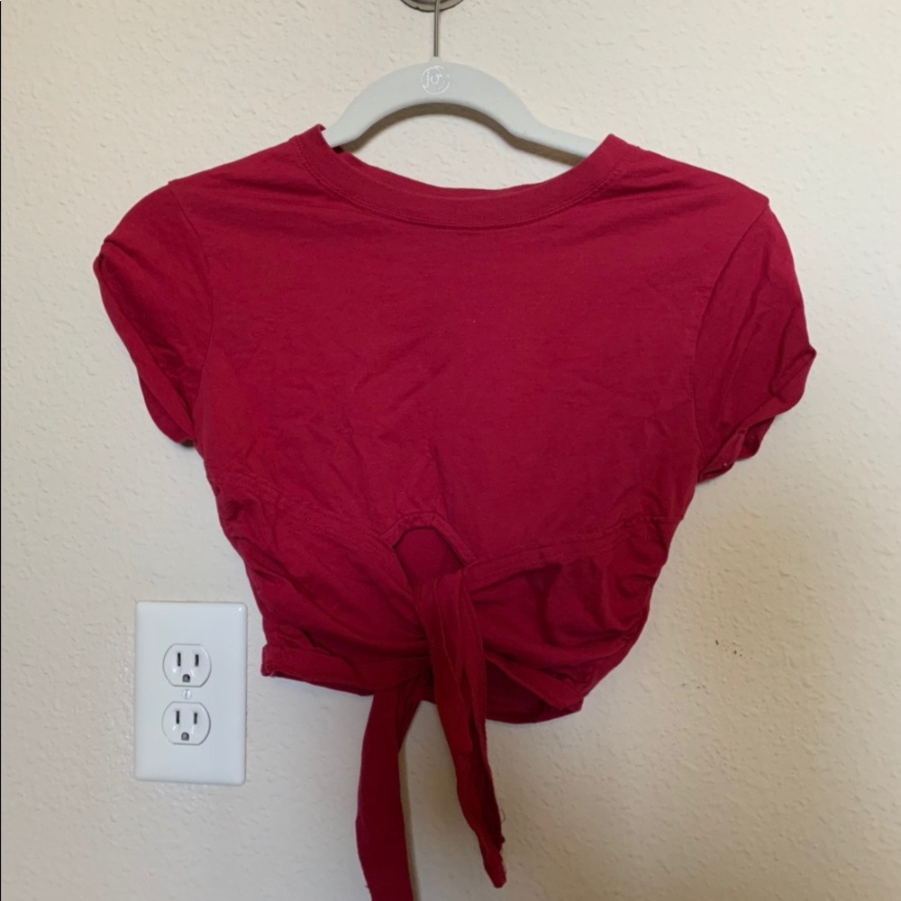 Red cropped top from Urban Outfitters!